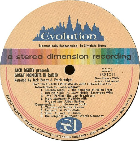 Jack Benny, Frank Knight - Great Moments In Radio: Volume 1 - 1969