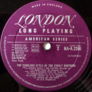 Everly Brothers - The Fabulous Style Of The Everly Brothers