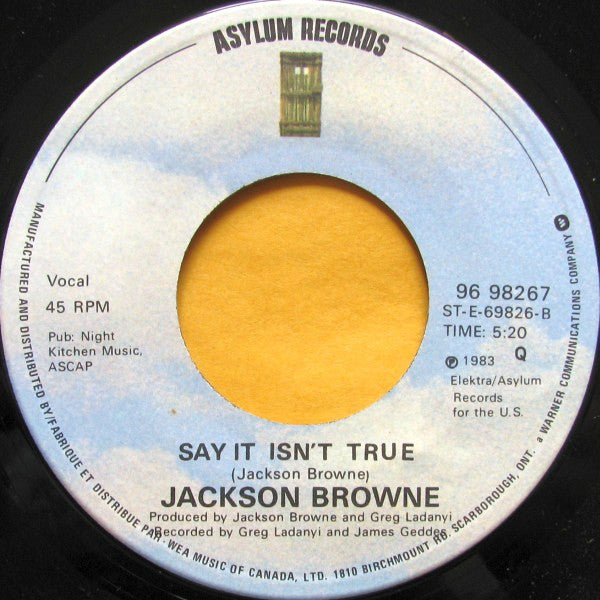 Jackson Browne - Lawyers In Love - 1983