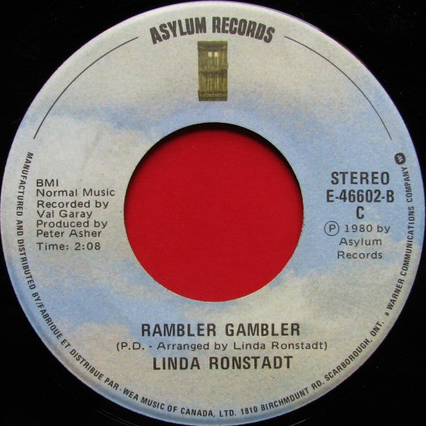 Linda Ronstadt - How Do I Make You / Rambler Gambler - 1980