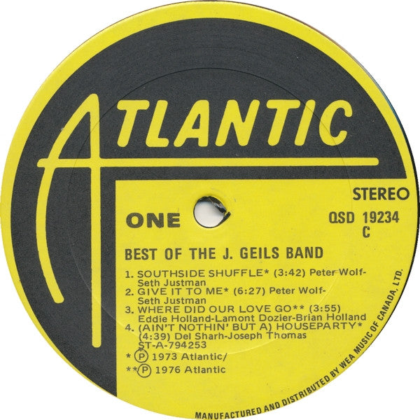 The J. Geils Band - Best Of The J. Geils Band