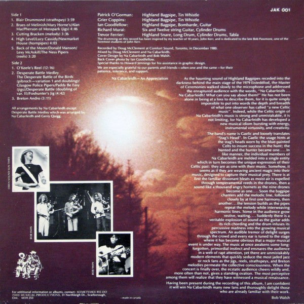 Na Cabarfeidh - Stick It In Your Ear - 1981