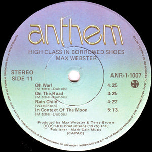 Max Webster - High Class In Borrowed Shoes -