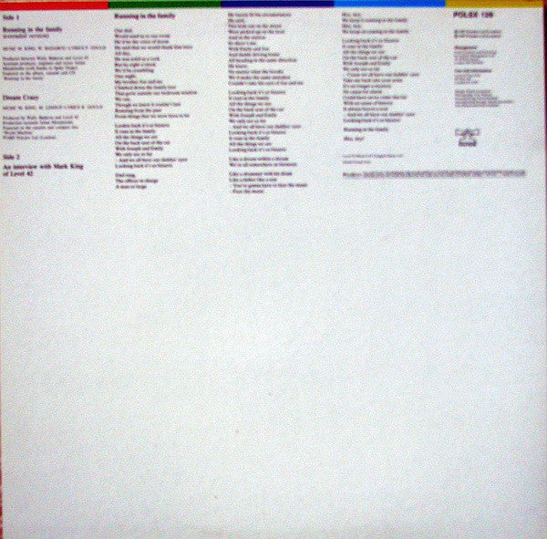 Level 42 - Running In The Family