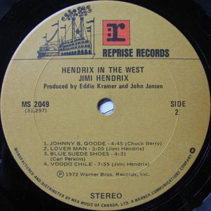 Jimi Hendrix - Hendrix In The West -