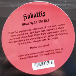 Sabattis - Warning In The Sky