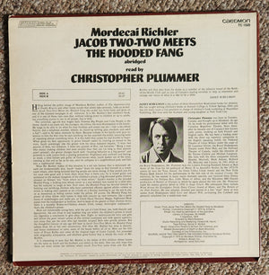 Mordecai Richler, Christopher Plummer - Jacob Two-Two Meets The Hooded Fang - 1976