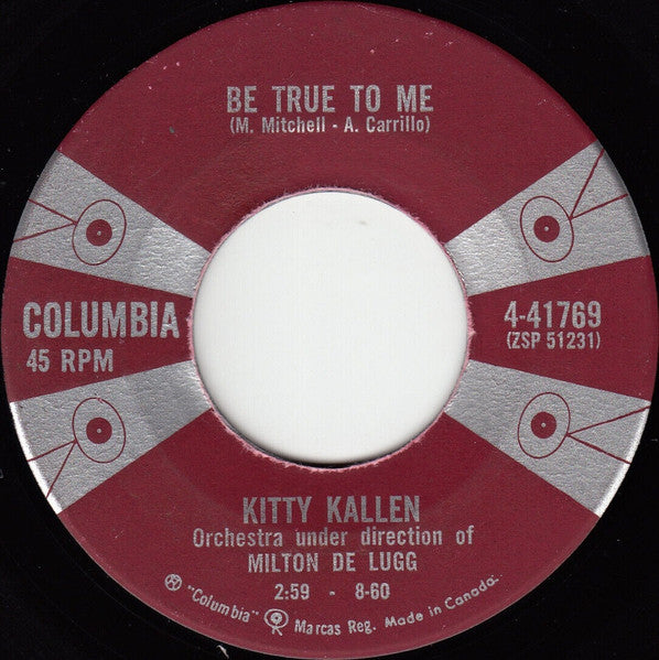 Kitty Kallen - Be True To Me