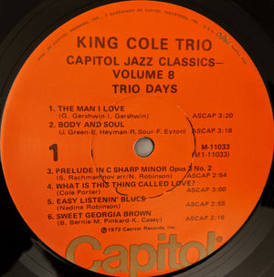 King Cole Trio - Trio Days Vinyl Record