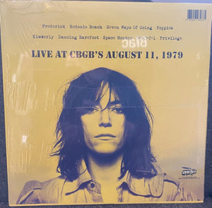 Patti Smith - First We Take Manhattan (Live At CBGB's August 11, 1979) - 2025