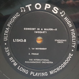 Wolfgang Amadeus Mozart ,Mozart International Philharmonic Orchestra, The - Concerto In A Major -