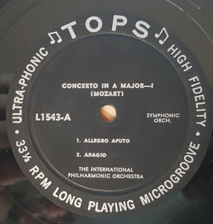 Wolfgang Amadeus Mozart ,Mozart International Philharmonic Orchestra, The - Concerto In A Major -