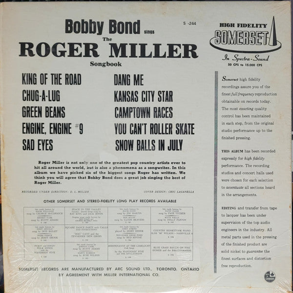 Bobby Bond - The Roger Miller Songbook -