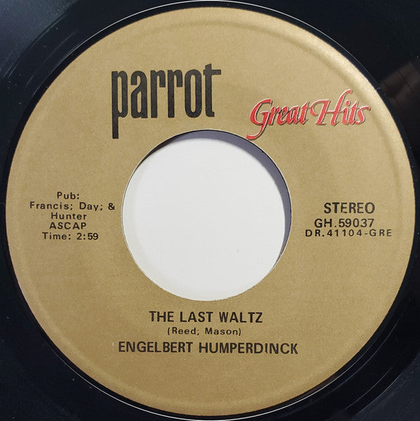 Engelbert Humperdinck - The Last Waltz / Am I That Easy To Forget -