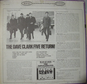 The Dave Clark Five - The Dave Clark Five Return! Vinyl Record