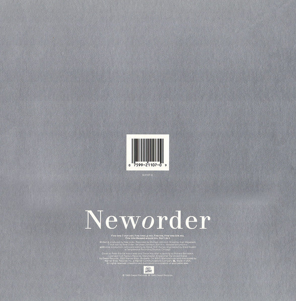New Order - Fine Time - 1989