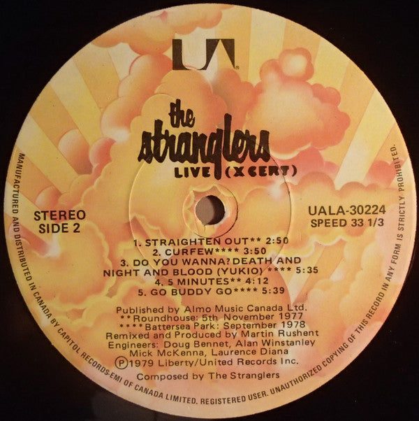 The Stranglers - Live (X Cert)