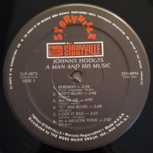 Johnny Hodges / Charlie Shavers - A Man And His Music -