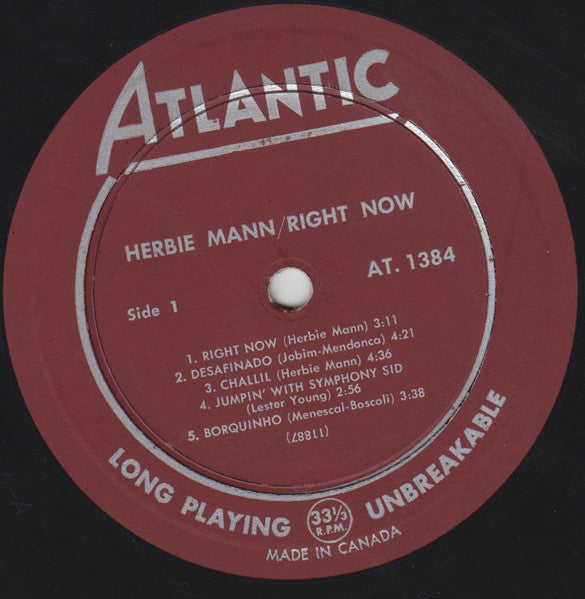 Herbie Mann - Right Now