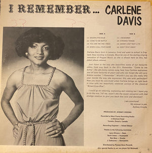 Carlene Davis - I Remember