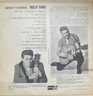 Billy Fury - Halfway To Paradise - 1961