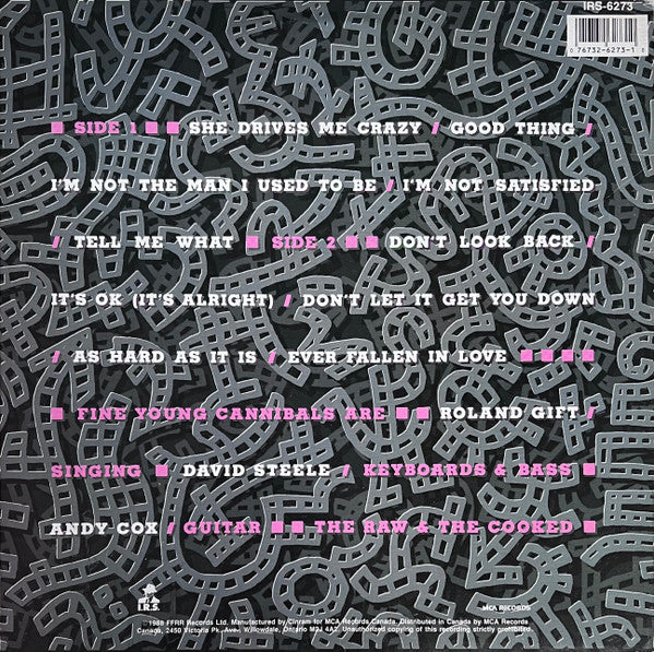 Fine Young Cannibals - The Raw & The Cooked - 1988