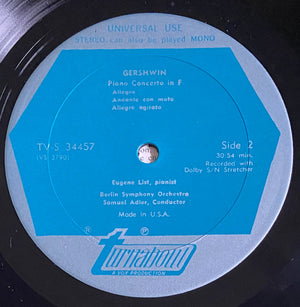 George Gershwin - Rhapsody In Blue (Original Version For Piano And Band) / Piano Concerto In F / 3 Preludes For Piano