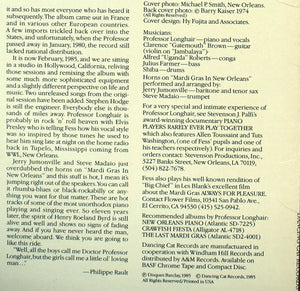 Professor Longhair - Rock 'N' Roll Gumbo - 1985