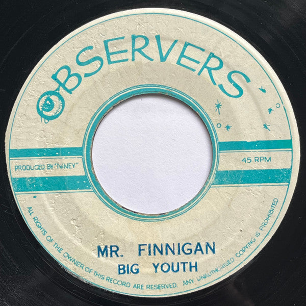 Big Youth - Mr. Finnigan / Fire Bunn