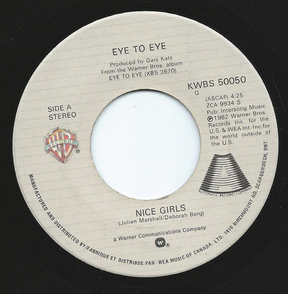 Eye To Eye - Nice Girls - 1982