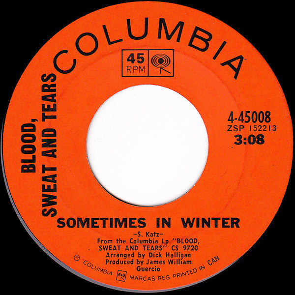 Blood, Sweat And Tears - And When I Die / Sometimes In Winter