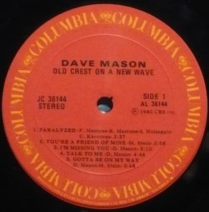 Dave Mason - Old Crest On A New Wave