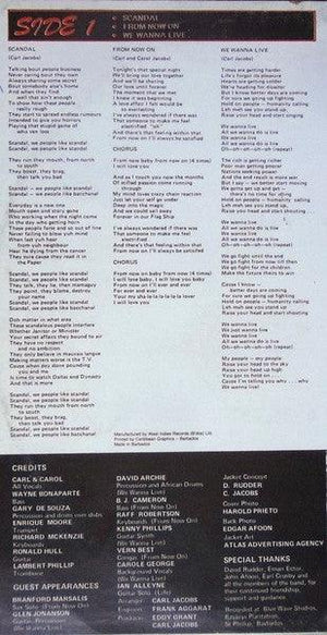 Carl & Carol - We Wanna Live 1987 - Quarantunes