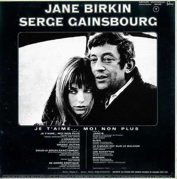 Serge Gainsbourg - Jane Birkin - Serge Gainsbourg