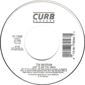 Tim McGraw - One Of These Days / Just To See You Smile - 1998
