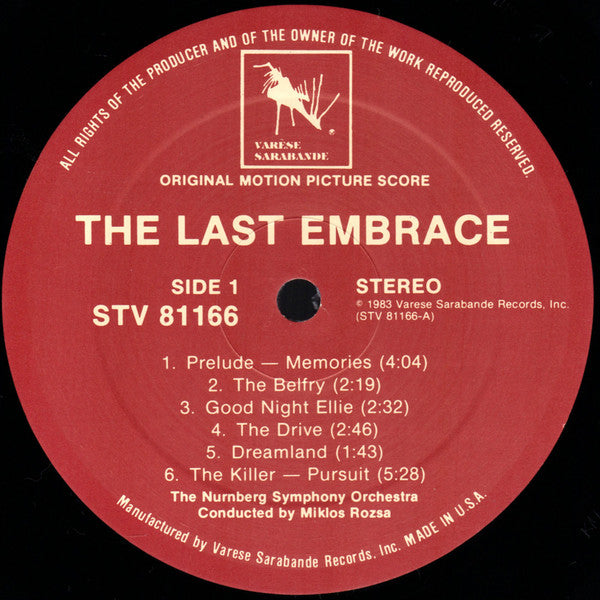 Miklós Rózsa - Last Embrace / Lydia (Original Motion Picture Scores)