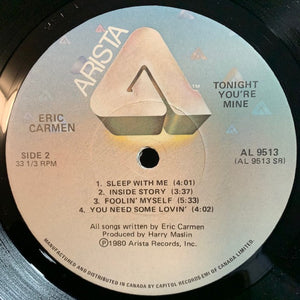 Eric Carmen - Tonight You're Mine - 1980