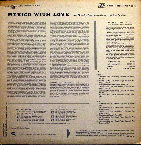 Jo Basile, Accordion And Orchestra - Mexico With Love