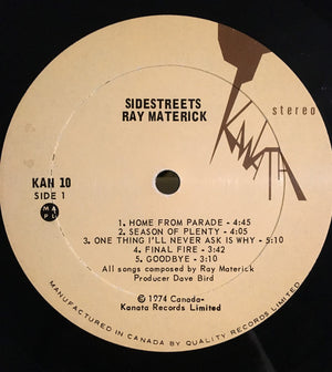 Ray Materick - Sidestreets - 1974