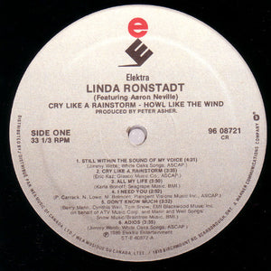 Linda Ronstadt - Cry Like A Rainstorm - Howl Like The Wind