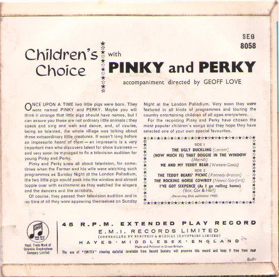 Pinky & Perky - Childrens Choice With Pinky & Perky