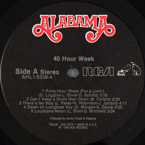 Alabama - 40 Hour Week - 1985