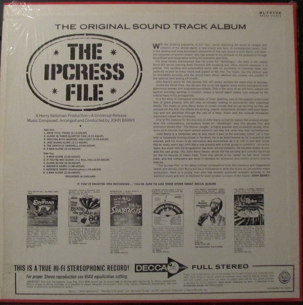 John Barry - The Ipcress File (The Original Soundtrack Album)