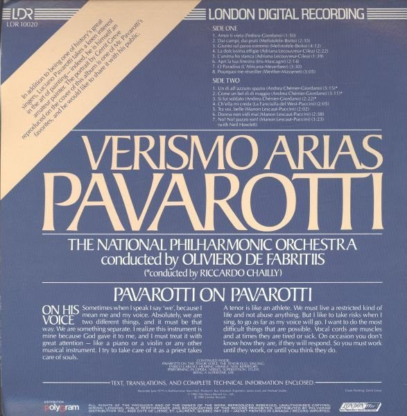 Luciano Pavarotti - Verismo Arias