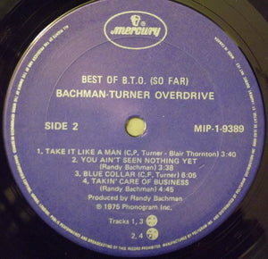 Bachman-Turner Overdrive - Best Of B.T.O. (So Far)