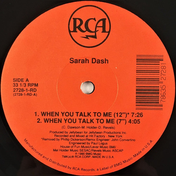 Sarah Dash - When You Talk To Me