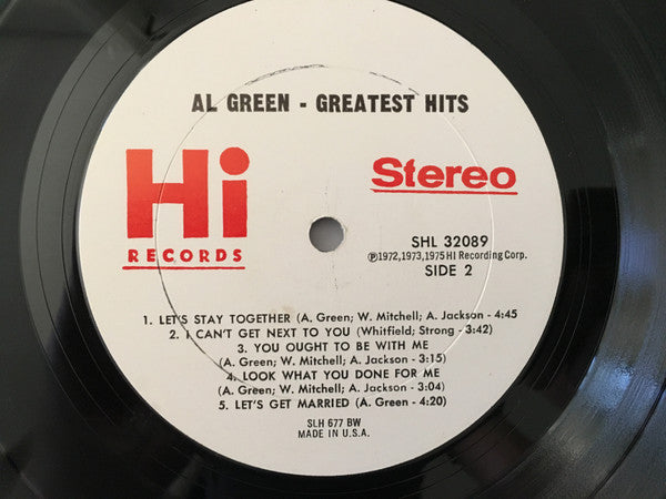 Al Green - Greatest Hits - 1975
