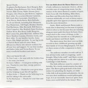Burns Sisters Band, The - In This World (CD) - 1997