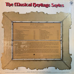 Philip Jones Brass Ensemble And Orchestra Of The Accademia Monteverdiana - Rock Of The Renaissance - 1972