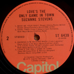 Suzanne Stevens - Love's The Only Game In Town - 1975
